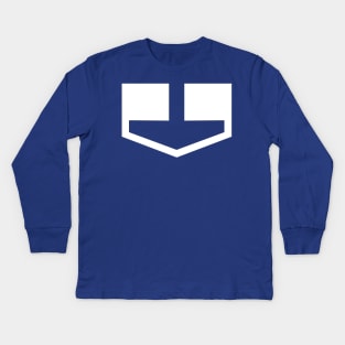 PR Time Force Blue Ranger Kids Long Sleeve T-Shirt